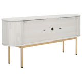 Safavieh Shaelynn 4 Door Sideboard/Media Stand Bleached White / Gold Legs / Gold Handle MED9630C-2BX