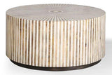 Parker House Crossings - Downtown Round Cocktail Table Amber Solid Mango / Bone Inlay DOW#11