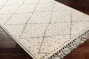 Surya Meknes 2' X 3' Handmade Wool Rug - Luxurious, Durable, And Timeless Design For Any Home Decor Charcoal Nz Wool Mek1004-69