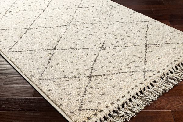 Surya Meknes 2' X 3' Handmade Wool Rug - Luxurious, Durable, And Timeless Design For Any Home Decor Charcoal Nz Wool Mek1004-69