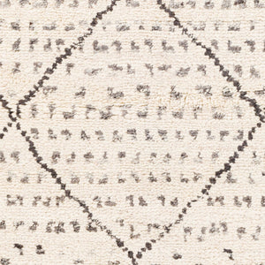 Surya Meknes 2' X 3' Handmade Wool Rug - Luxurious, Durable, And Timeless Design For Any Home Decor Charcoal Nz Wool Mek1004-69