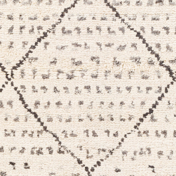 Surya Meknes 2' X 3' Handmade Wool Rug - Luxurious, Durable, And Timeless Design For Any Home Decor Charcoal Nz Wool Mek1004-69