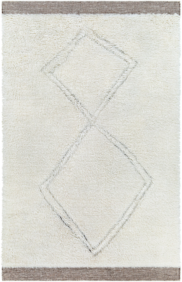 Meknes MEK-1006 9' x 12' Handmade Rug MEK1006-912  Oatmeal, Gray, Charcoal, Black, Dark Brown Surya