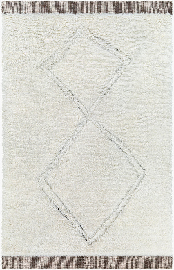 Surya Meknes 2' X 3' Handmade Wool Rug - Luxurious, Durable, And Timeless Design For Any Home Decor Oatmeal Nz Wool Mek1006-23