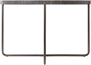 Melton MEL-006 31"H x 48"W x 17"D Console Table MEL-006  Top: Black; Base: Black Surya