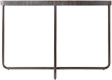 Melton MEL-006 31"H x 48"W x 17"D Console Table MEL-006  Top: Black; Base: Black Surya