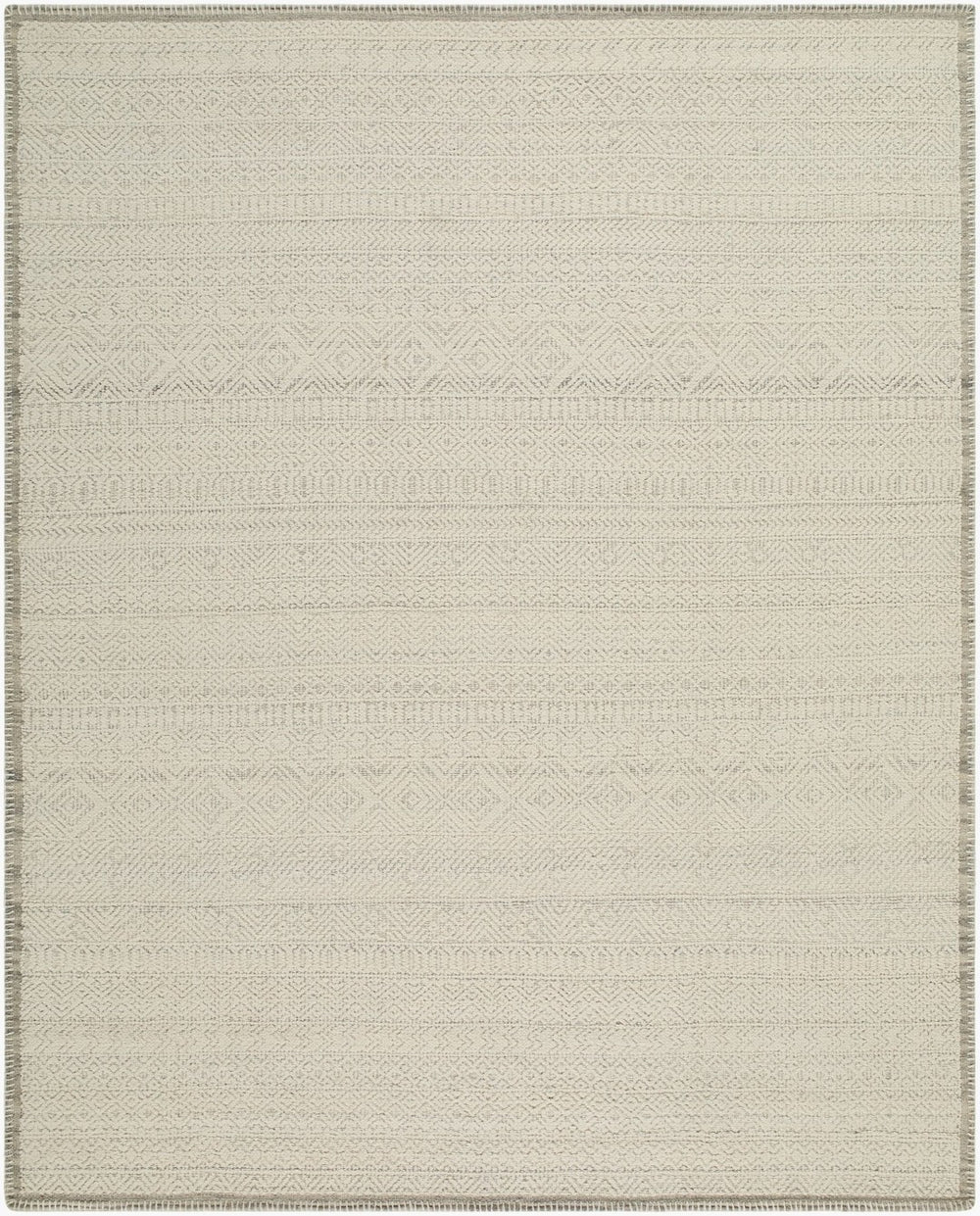 Surya Memento Handwoven Wool Cotton Area Rug High Pile Minimalist Design for Large Living Spaces 5' x 7'6" Rectangle MEM2302-576