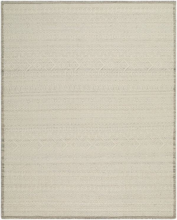 Surya Memento Handwoven Wool Cotton Area Rug High Pile Minimalist Design for Large Living Spaces 5' x 7'6" Rectangle MEM2302-576