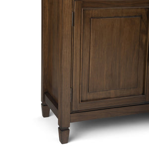 English Elm Connaught Solid Wood Entryway Storage Cabinet - Rustic Brown Charm For Stylish Home Organization B136P158529