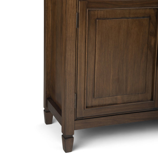 English Elm Connaught Solid Wood Entryway Storage Cabinet - Rustic Brown Charm For Stylish Home Organization B136P158529
