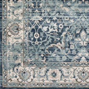 Livabliss Mesopotamia Traditional Medallion Area Rug Turkey Woven Polypropylene Entryway Accent Ink Blue, Mediu 5'1" x 7'5" MEP2306-5174