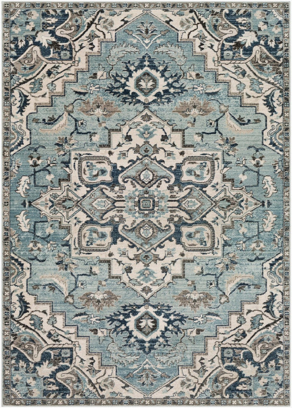 Livabliss Mesopotamia Traditional Polypropylene Area Rug for Entryways and High Traffic Hallways Medium Gray, Ch 2' x 2'11" MEP2311-23