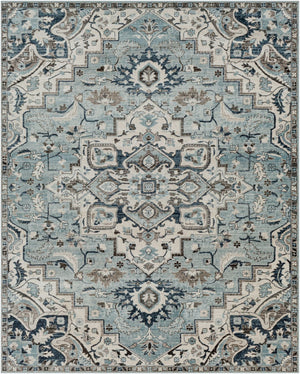 Livabliss Mesopotamia Traditional Polypropylene Area Rug for Entryways and High Traffic Hallways Medium Gray, Ch 7'10" x 9'10" MEP2311-710910