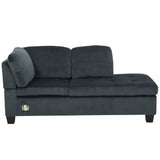 Christopher Knight Home® Modern Sectional Chaise Sofa with 68 x 31.25 x 31.00 Dimensions - Stylish & Comfortable Furniture