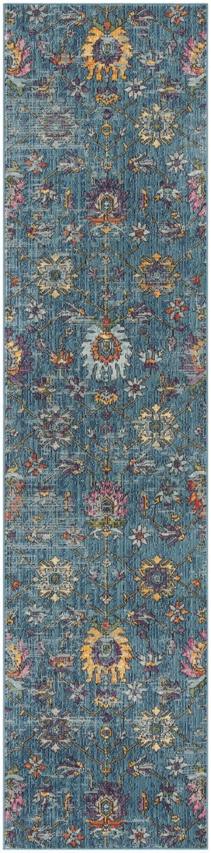 Safavieh Merlot 107 POWER LOOMED  Rug Blue / Multi MER107M-9