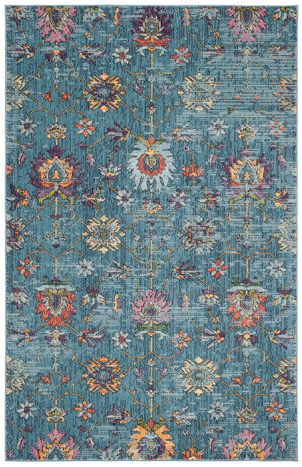 Safavieh Merlot 107 POWER LOOMED  Rug Blue / Multi MER107M-9