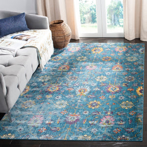Safavieh Merlot 107 POWER LOOMED  Rug Blue / Multi MER107M-9