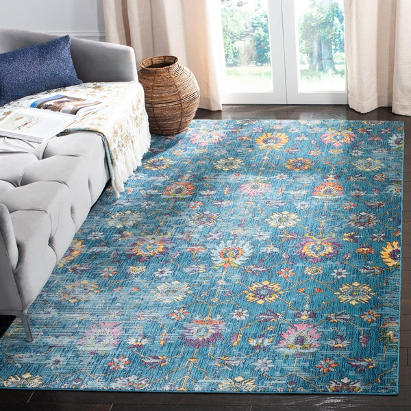 Safavieh Merlot 107 POWER LOOMED  Rug Blue / Multi MER107M-9