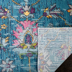 Safavieh Merlot 107 POWER LOOMED  Rug Blue / Multi MER107M-9