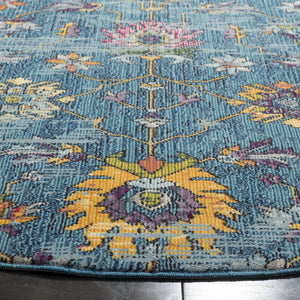 Safavieh Merlot 107 POWER LOOMED  Rug Blue / Multi MER107M-9