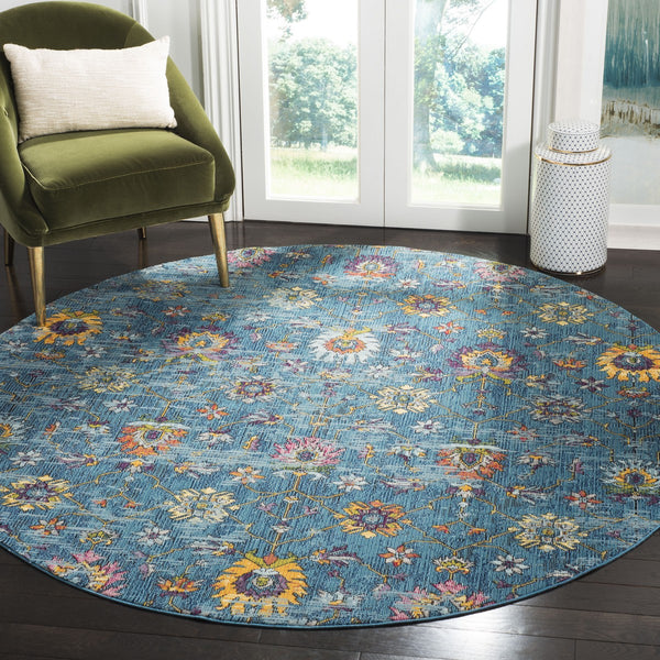 Safavieh Merlot 107 POWER LOOMED  Rug Blue / Multi MER107M-9