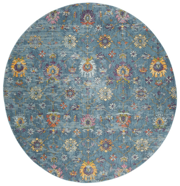 Safavieh Merlot 107 POWER LOOMED  Rug Blue / Multi MER107M-9