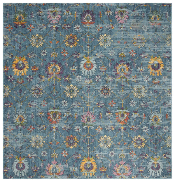 Safavieh Merlot 107 POWER LOOMED  Rug Blue / Multi MER107M-9