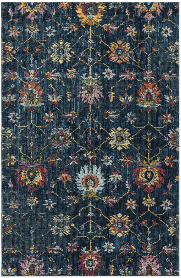 Safavieh Merlot 107 POWER LOOMED  Rug Navy / Multi MER107N-8