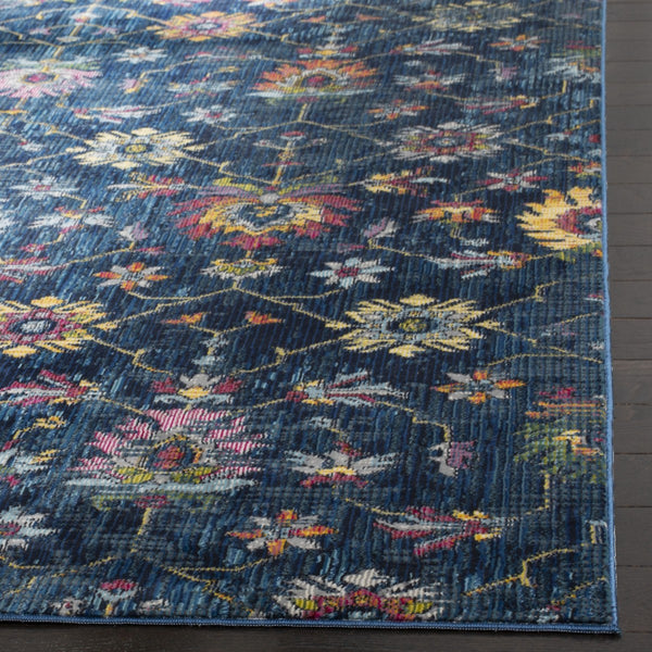 Safavieh Merlot 107 POWER LOOMED  Rug Navy / Multi MER107N-8