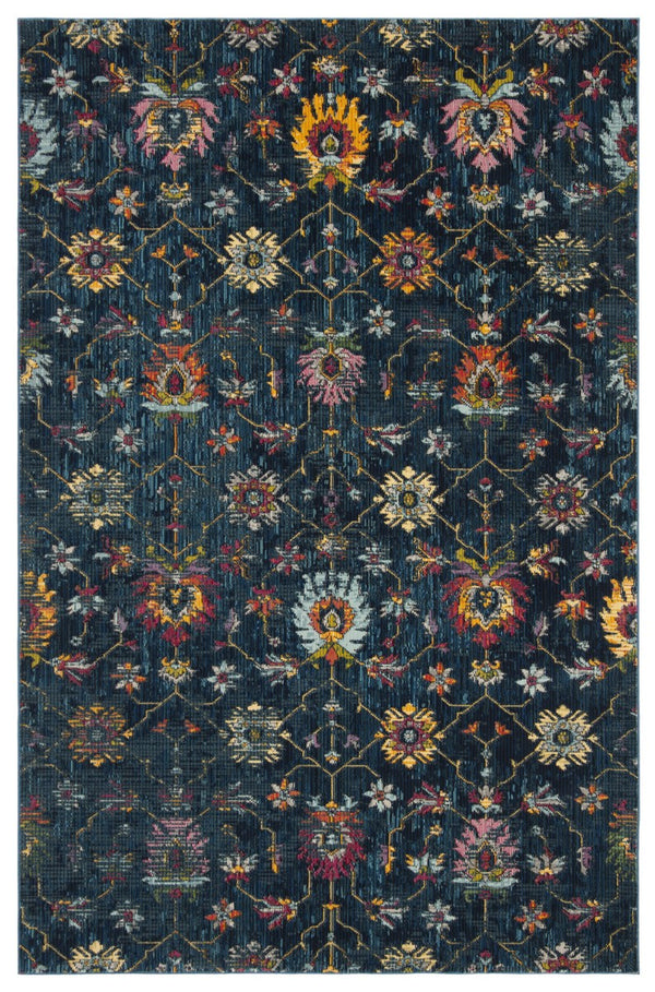 Safavieh Merlot 107 POWER LOOMED  Rug Navy / Multi MER107N-8