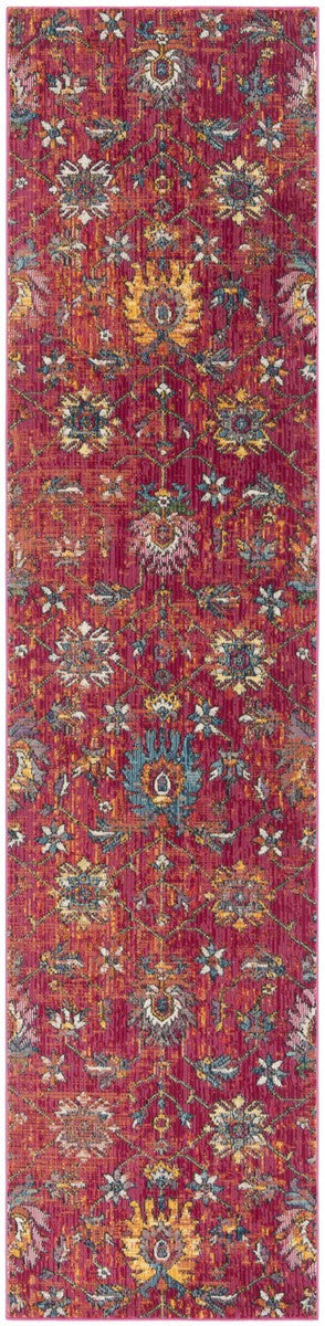 Safavieh Merlot 107 POWER LOOMED  Rug Red / Multi MER107Q-9