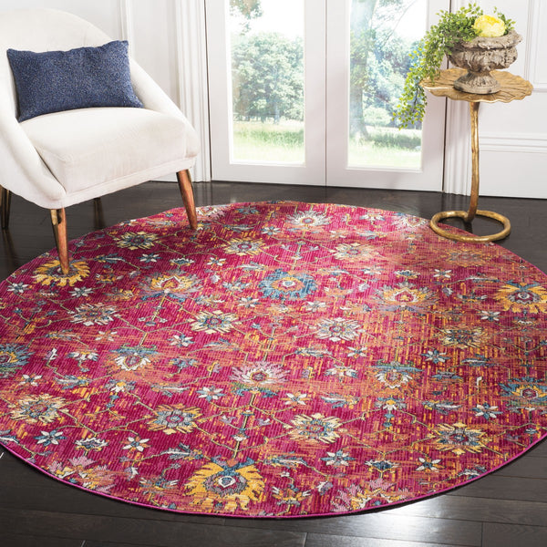 Safavieh Merlot 107 POWER LOOMED  Rug Red / Multi MER107Q-9
