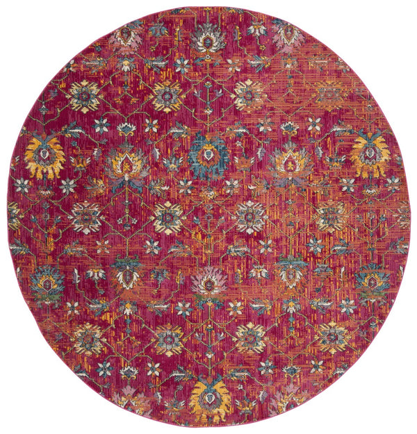 Safavieh Merlot 107 POWER LOOMED  Rug Red / Multi MER107Q-9