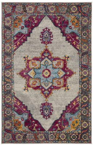 Safavieh Merlot 108 POWER LOOMED Rug Cream / Multi 2' x 6'