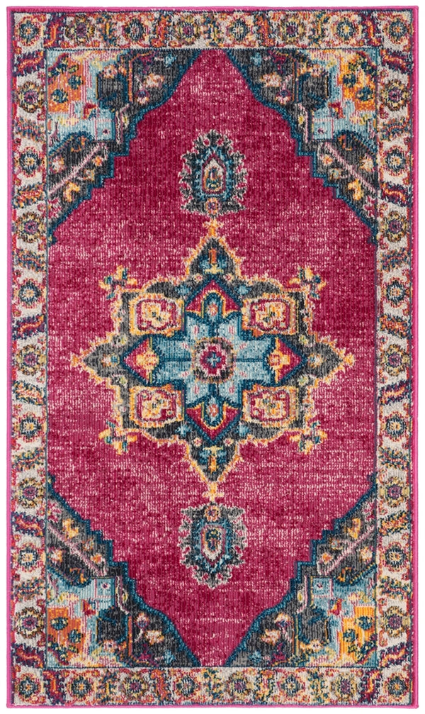 Safavieh Merlot 100 POWER LOOMED  Rug Fuchsia / Multi MER108R-3