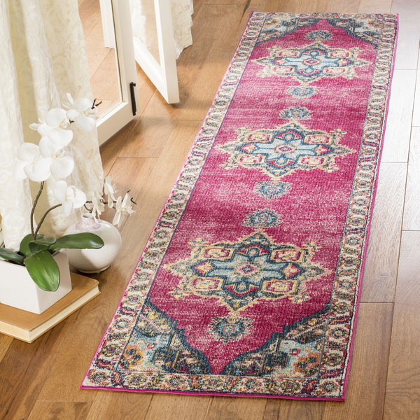 Safavieh Merlot 100 POWER LOOMED  Rug Fuchsia / Multi MER108R-3