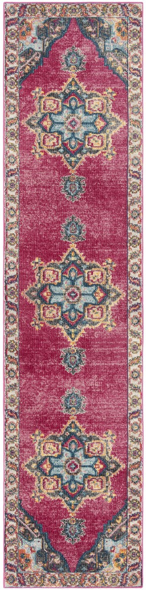 Safavieh Merlot 100 POWER LOOMED  Rug Fuchsia / Multi MER108R-3