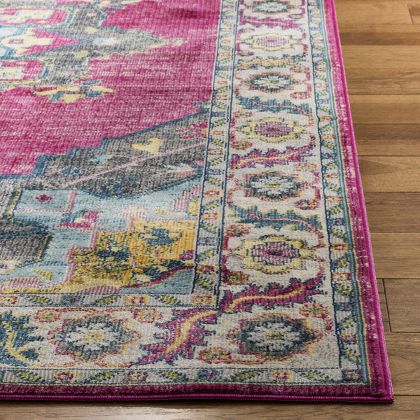 Safavieh Merlot 100 POWER LOOMED  Rug Fuchsia / Multi MER108R-3