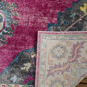 Safavieh Merlot 100 POWER LOOMED  Rug Fuchsia / Multi MER108R-3