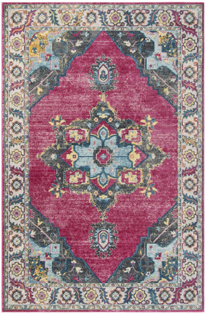 Safavieh Merlot 100 POWER LOOMED  Rug Fuchsia / Multi MER108R-3