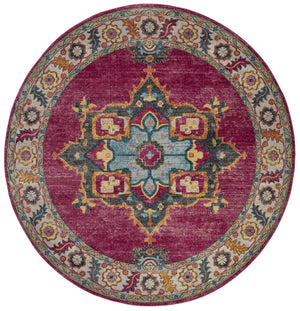 Safavieh Merlot 100 POWER LOOMED  Rug Fuchsia / Multi MER108R-3