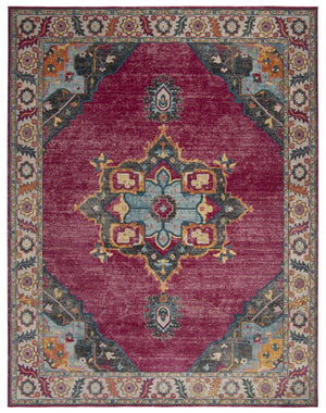 Safavieh Merlot 100 POWER LOOMED  Rug Fuchsia / Multi MER108R-3