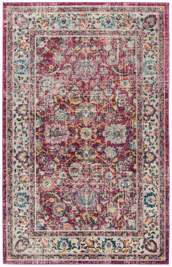 Safavieh Merlot 196 POWER LOOMED  Rug Red / Multi MER196Q-28