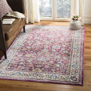 Safavieh Merlot 196 POWER LOOMED  Rug Red / Multi MER196Q-28