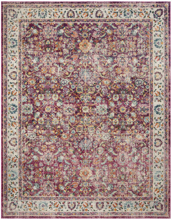 Safavieh Merlot 196 POWER LOOMED  Rug Red / Multi MER196Q-28