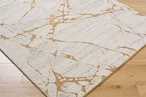 Surya Mermer Handmade 2' X 3' Premium Wool & Viscose Rug - Exotic Charm, Comfort & Durability For Your Home! Ivory Wool,Viscose Mer2300-576