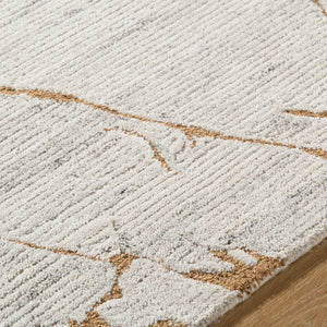 Surya Mermer Handmade 2' X 3' Premium Wool & Viscose Rug - Exotic Charm, Comfort & Durability For Your Home! Ivory Wool,Viscose Mer2300-576