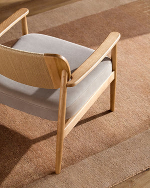 Surya Meera Foam Accent Chair Low Profile Compact Seat for Reading Nooks and Living Rooms MERA001-282627