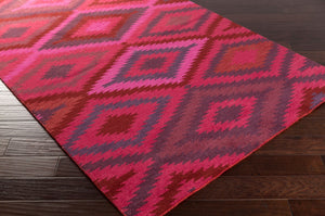 Surya Mesa Handmade Wool Rug - 5' X 8' Luxurious High Pile, Hand Knotted Elegance For Any Room Pink Wool Mes9002-58