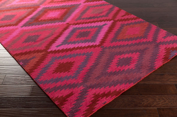 Surya Mesa Handmade Wool Rug - 5' X 8' Luxurious High Pile, Hand Knotted Elegance For Any Room Pink Wool Mes9002-58